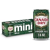 Canada Dry Ginger Ale Soda, 7.5 Oz Mini Cans, 10 Count