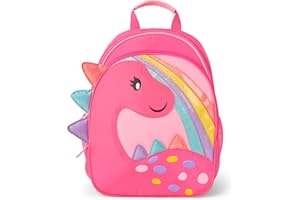Gymboree Kids Preschool Elementary Backpack for Boy and Girl, Pink Dino, One Size