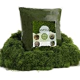 USMOLA 450G Fake Green Moss for Crafts &amp; Potted Plants, Colorfast, Cuttable | 16OZ Artificial Moss for Indoor/Outdoor Use, DIY Floral Arrangements, Terrariums &amp; Fairy Gardens