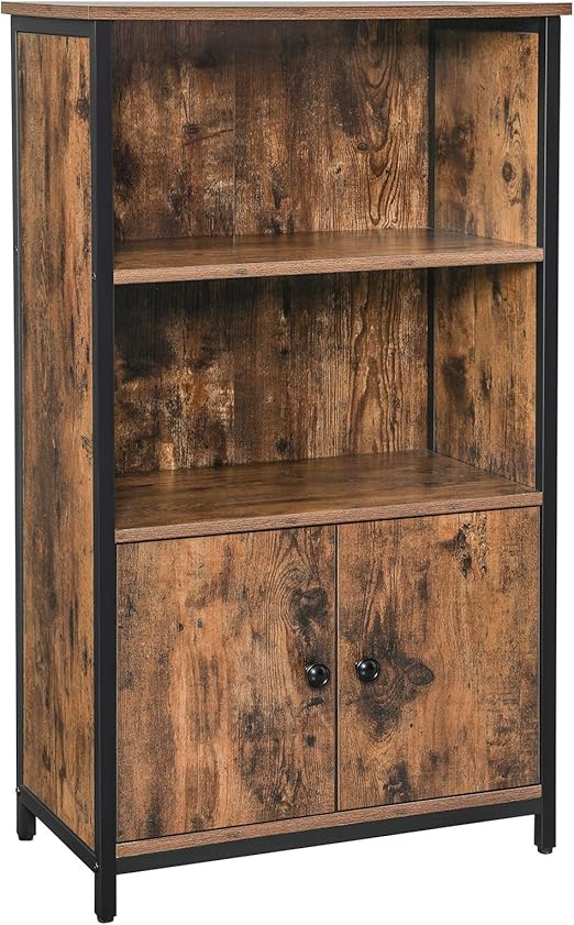 VASAGLE LSC65BX Bookcase, Book Office Shelf, Kitchen