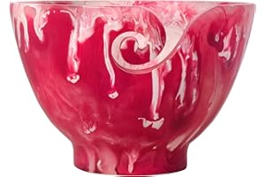 Ommi Handcrafted Resin Yarn Bowl, Knitting Wool Storage Bowl, Crochet Kit Organizer.(Pink)