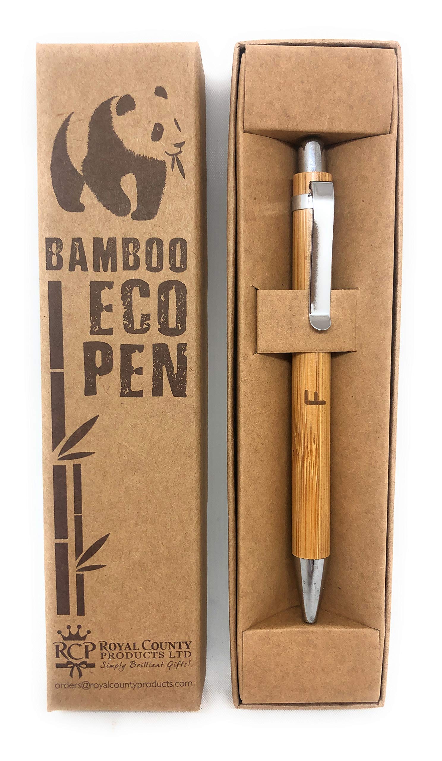 Royal County Personalised Bamboo Pens - Eco Friendly - F