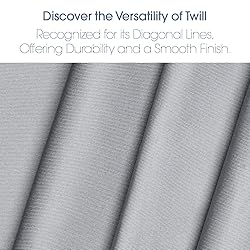 Pico Textiles 4 Yards Bolt Silver Poly Cotton Twill