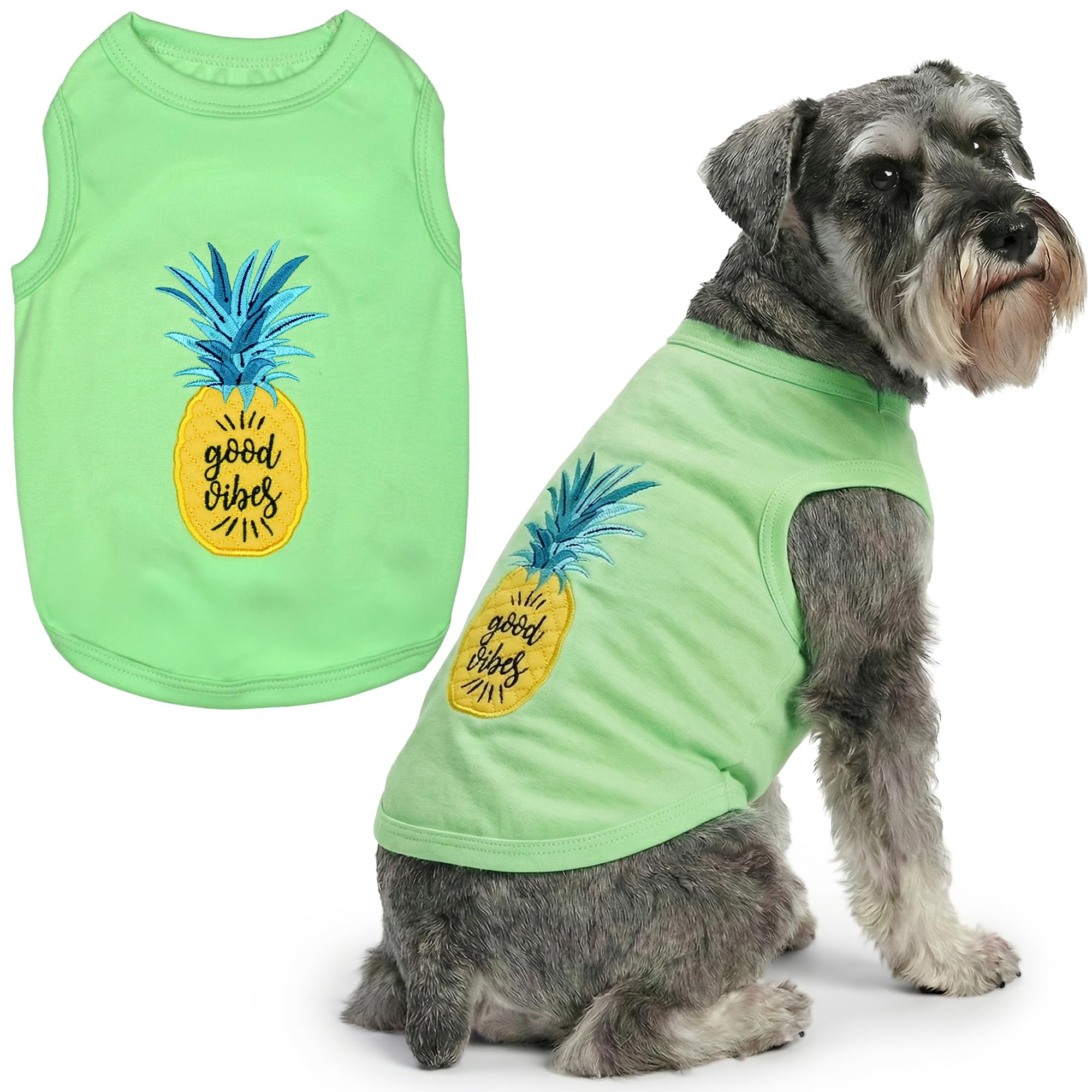Parisian Pet Pineapple Dog Cat Clothes Tee Shirts Dog T-Shirt, 2XL