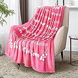 Breast Cancer Gifts for Women Macevia Fleece Healing Thoughts Blanket Super Soft & Warm Get Well Breast Cancer Blanket Sympat