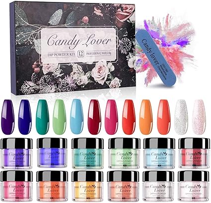 Pastel Dipping Powder Nail Kit Candy Lover Dip Powder System 12 Rainbow Colours Acrylic Powder Starter Kit Manicure Nail Art Set 10g Each Amazon Co Uk Beauty