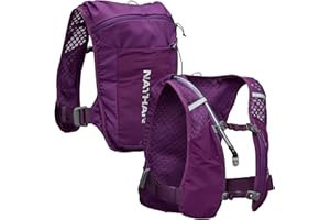 Nathan QuickStart 1.5L Hydration Pack Vest with Bladder or flasks, Storage Pockets, Breathable Moisture-Wicking Fabric, Adjustable Straps for Running, Hiking, Walking, Marathons, Obstacle Races