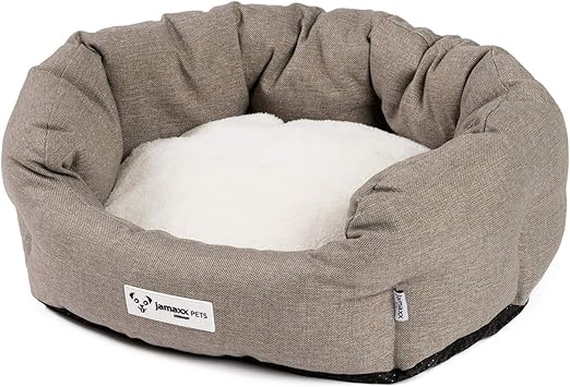 JAMAXX Hunde-Körbchen Bequem Weich, Wendekissen Waschbar Hundekorb