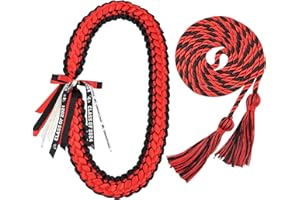 TFTAFAN Graduation Leis and Graduation Honor Cords Class of 2024 Graduation Ribbon Lei Graduation Necklace Braided Necklaces Graduation gift for for Student Graduation Gifts Party Supplies