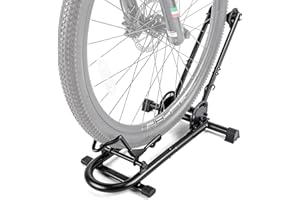 KONG MING CAR Indoor Bike Floor Stand - Bike Stand Rack for Garage/Home - Bike Storage Bicycle Parking Rack Fit 26”-29” Mountain Road Bikes