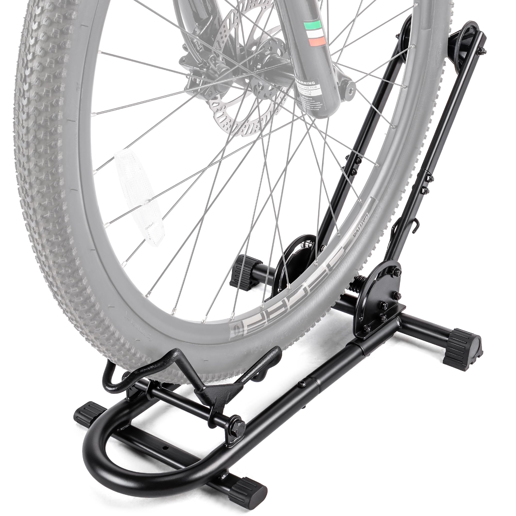Photo 1 of Indoor Bike Floor Stand - Bike Stand Rack for Garage/Home - Bike Storage Bicycle Parking Rack Fit 26”-29” Mountain Road Bikes