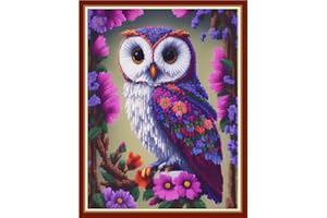 Redxing Stamped Cross Stitch Kits Embroidery kit for Beginners Adults Full Range of Embroidery Patterns Starter Kits DIY Printed Cross Stitch Kits Needlepoint Kits 11CT- (Style 08)