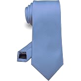 RBOCOTT Solid Color Tie Formal Necktie for Men