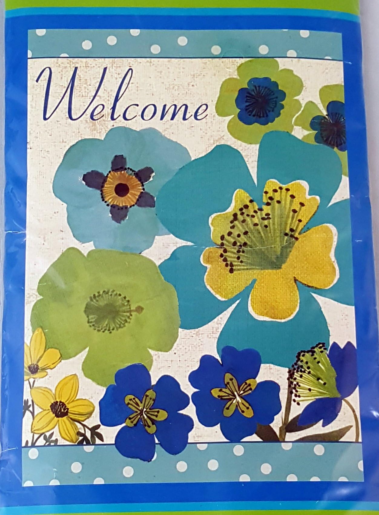 Hummingbird Haven Flower Welcome Small Garden flag