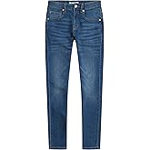 Calvin Klein Boys Skinny Fit Stretch Denim Jeans, 5-Pocket Style, Zipper Fly & Button Closure