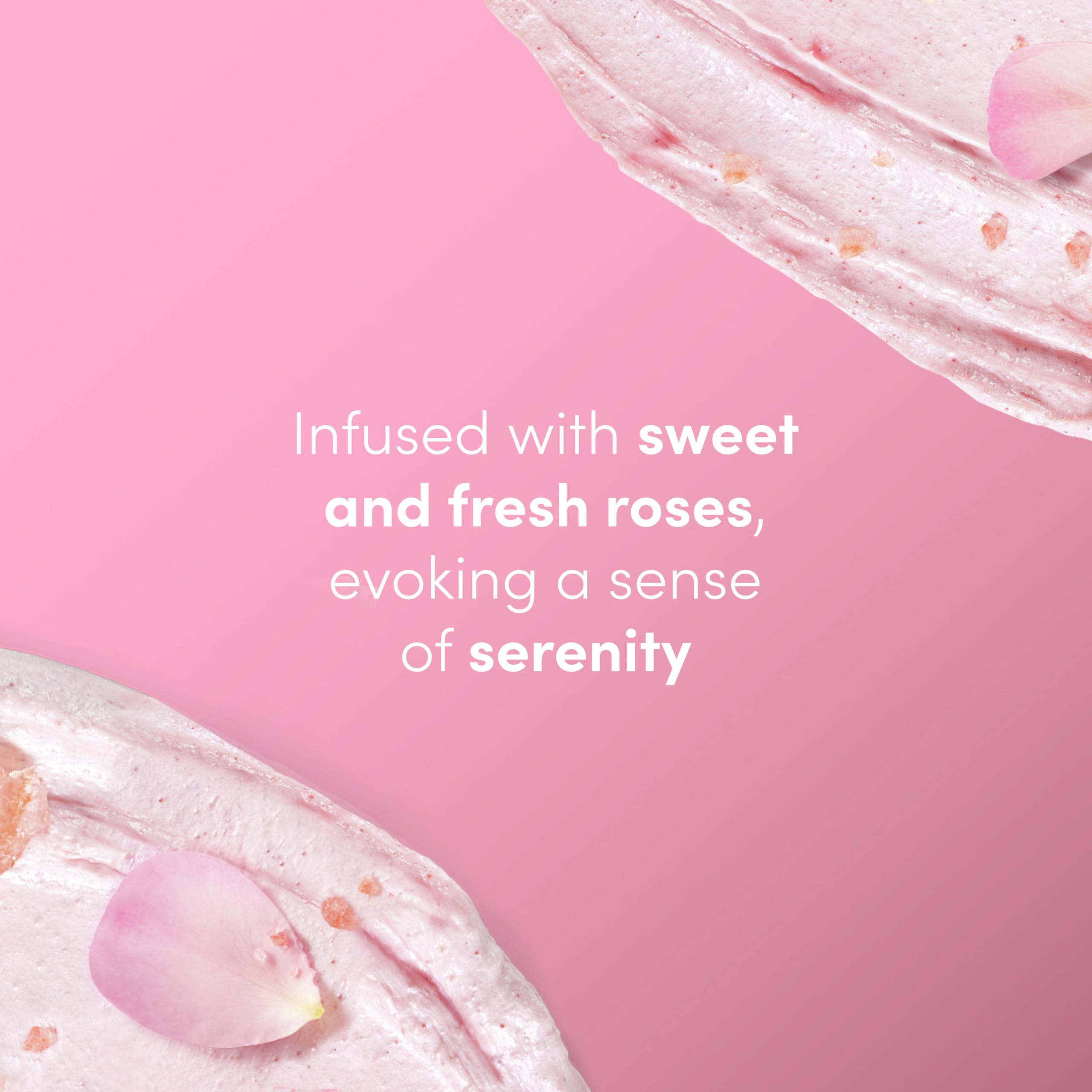 Dove Himalayan Salt & Rose Oil Body Scrub Exfoliates and Deeply Nourishes for Smooth, Radiant Skin 15 oz
