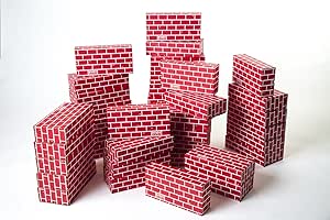 cardboard brick toys