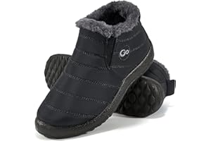 Womens Winter Snow Boots Waterproof Slip On Booties Warm Fur Lined Ankle Boots Anti Slip Hiking Shoes for Women