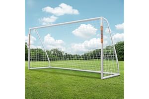 SHANTRA Soccer Goal, 12x6/10x6.5/8x5/6x4FT Soccer Goals for Backyard, Full Size Soccer Nets for Kids & Adults, Portable Soccer Goal with 2 Soccer Nets & 1 Carry Bag, Porterias De Futbol Soccer