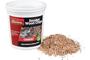 Camerons All Natural Extra Fine Cherry BBQ Wood Chips for Smokers (1 Pint, 0.473L) - Kiln Dried Wood Sawdust Shavings for Cocktail Smoking Guns, Stovetop Smokers, Smoke Boxes - Barbecue Grilling Gifts