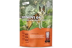 Synovi G4 Dog Joint Supplement Chews for Dogs of All Ages, Sizes and Breeds-60 Chews