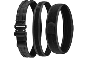 VOTAGOO Tactical Belt, MOLLE Battle Belt with Quick Release Buckle, Law Enforcement Heavy Duty Gun Holster Belt for Airsoft