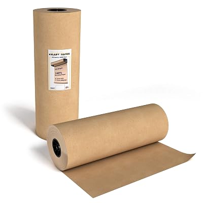 Buy Brown Kraft Paper Roll - 24 Inch X 1200 Feet - for Gift Wrapping ...