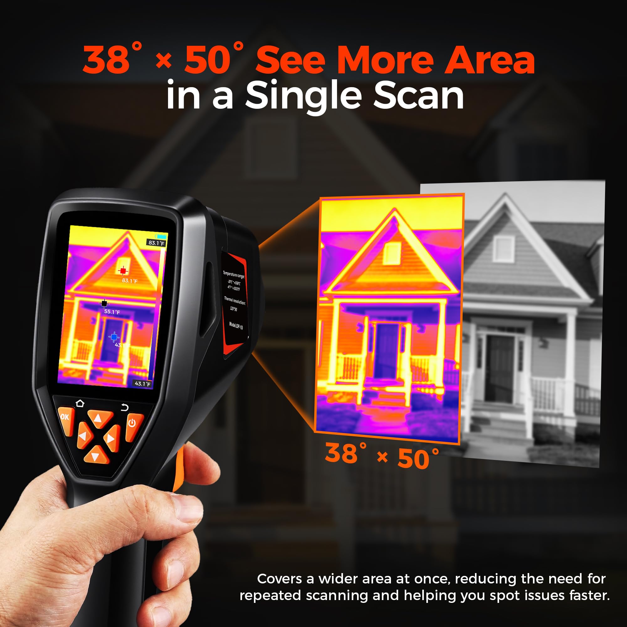 Infrared Camera Electrical Testing ANXTECH 320x240 Thermal Camera 25Hz Handheld for Leak Detect...