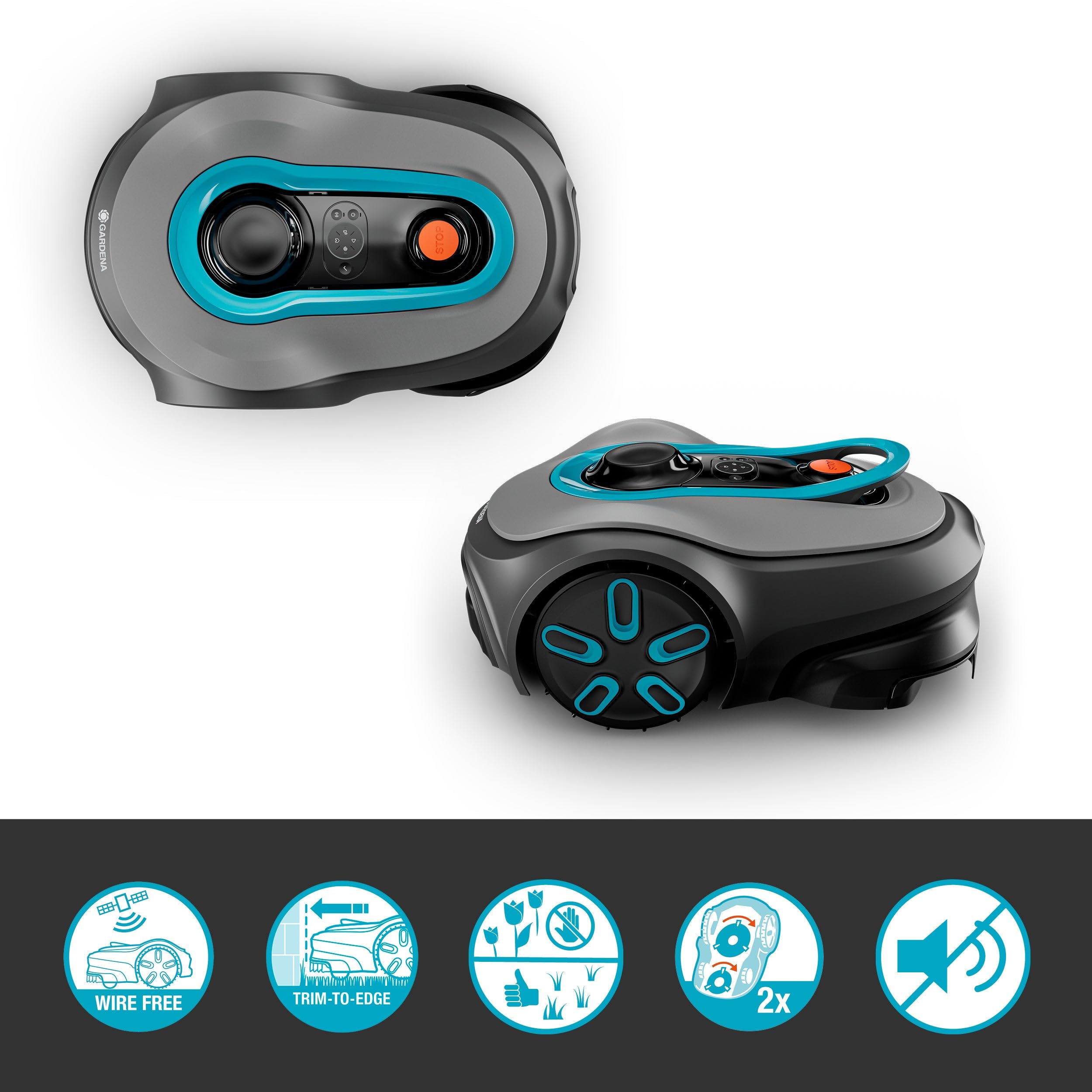 Gardena smart SILENO Free Set 600 m² Mähroboter, kabellos, für Rasenflächen bis 600 m², LONA Intelligence, ohne Begrenzungskabel, leiser Betrieb, intelligenter Mäher mit App Steuerung (19921-20) 7