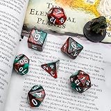 QMay DND Dice 7-Die Set Polyhedral with 2 D10 and Pouches 70 Pieces view 4