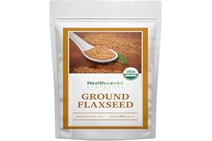 Healthworks Superfoods Flax Seed Organic - 32 Oz / 2 Lbs - Finely Ground Cold Milled Raw