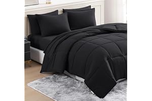 Bed in a Bag Comforter Set Double Size Pre-Washed – Brushed Microfiber Full Size with Comforter, Flat Sheet, Fitted Sheet, 2 