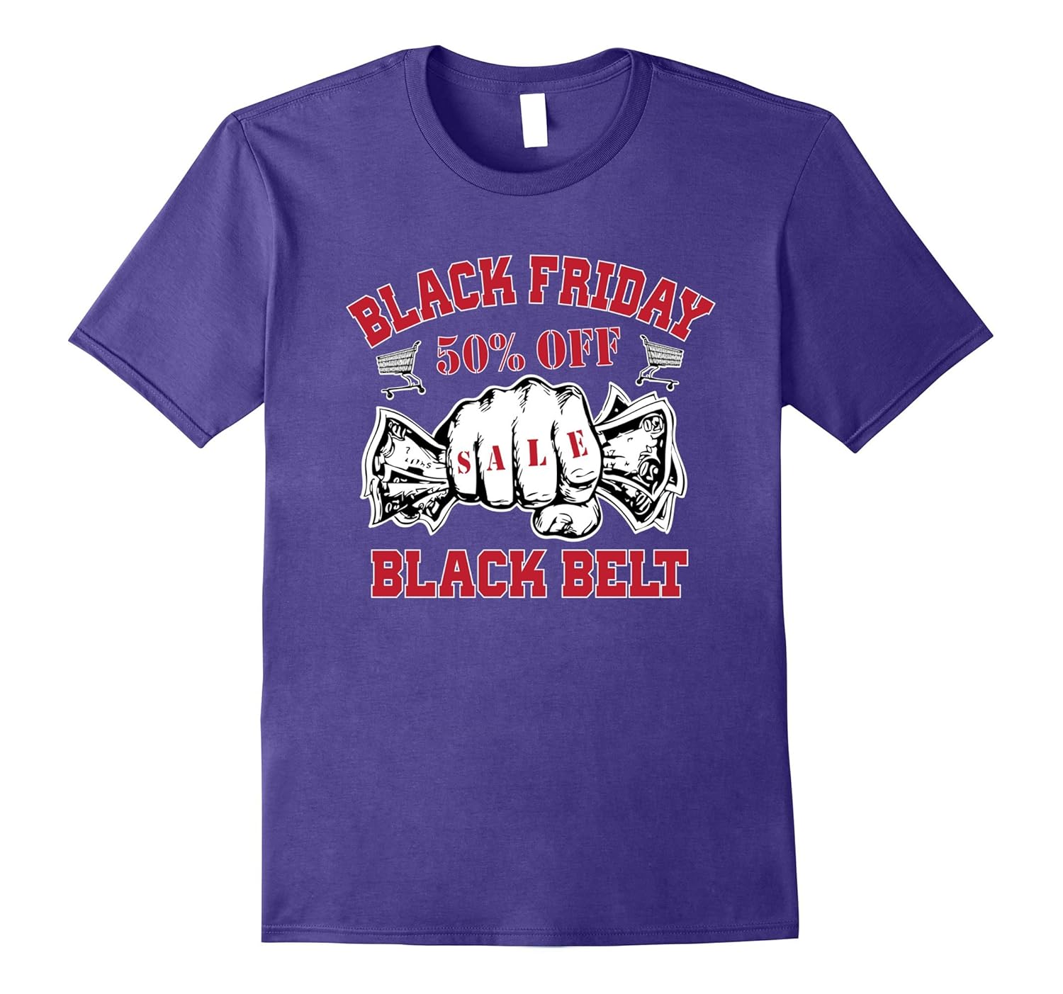 Black Friday Black Belt Funny Shopping Sale T-Shirt-ANZ