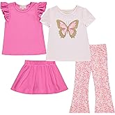 BTween Girls 4 Pack Mix Match Set Comfy Stretch, Sizes 4-16