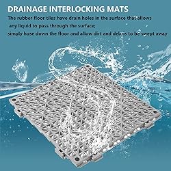12” x 12” Drainage Interlocking Floor Tiles, 12