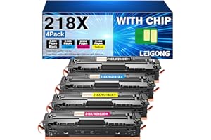 218X 218A Toner Cartridges With Chip High Yield Compatible Replacement for HP 218X Toner Cartridges 4 Pack for HP Color Laser