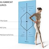 PROIRON Yoga Mat Alignment Lines Carry Bag 173 x 61 cm Dark Green view 2