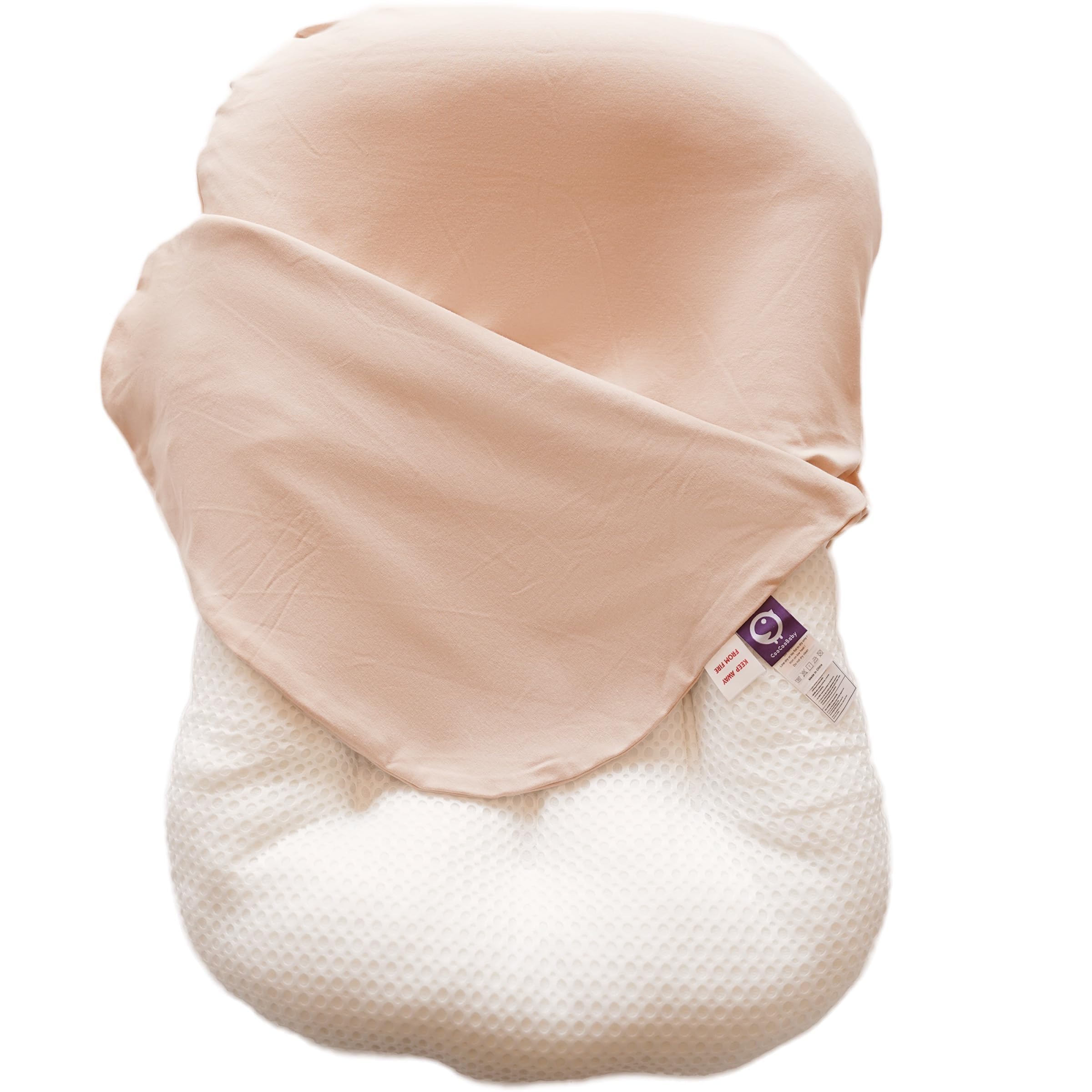 Photo 1 of CooCooBaby Infant Lounger, Baby Nest Cover for Baby Girls & Boys, Newborn Essentials for Baby 0-12 Months, 100% Cotton Breathable (DustyRose)