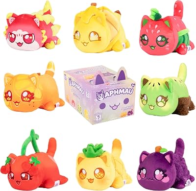 Aphmau MeeMeows 6" Mystery Plush Fruit Collection 8 Cats Unboxing