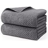 HOMEXCEL Bath Sheets Towels Set Pack of 2 (35 x 70 Inches), Ultra Soft Bath Towels for Bathroom, Lightweight and Quick Drying Towel for Body, Yoga, SPA, Fitness, Grey