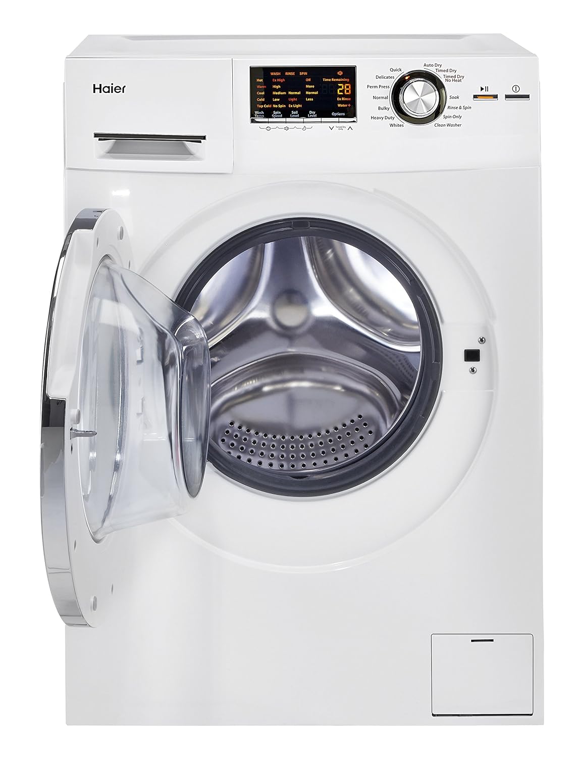 Amazon.com: Haier HLC1700AXW Compact Laundry Combo Washer/Dryer, White:  Appliances