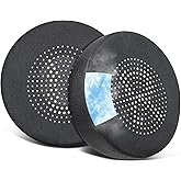 SOULWIT Cooling Gel Replacement Ear Cushions for Jabra Evolve 65(65UC/65MS), 20(20SE/20UC/20MS), 30(US/II), 40(UC/MS) Headsets - Black