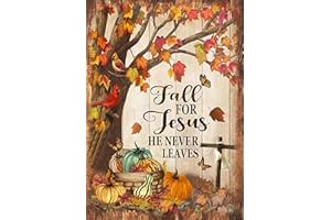 KINPLUB Fall for Jesus Diamond Painting Kits for Adults, Autumn 5D Diamond Art Kits, DIY Paint with Diamonds Kit, Full Drill Round Dots Gem Art for Home Wall Decor 12 x 16 Inch