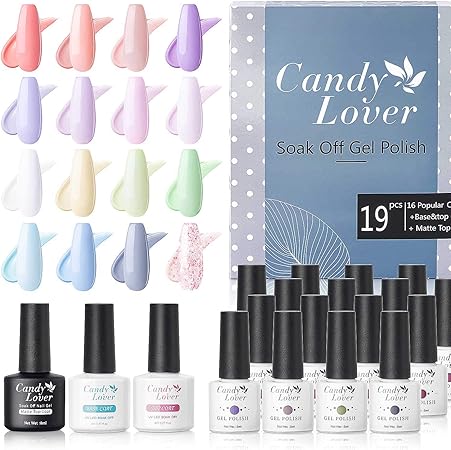 Amazon Amazon限定ブランド Yao Shun ジェルネイル カラージェル 16色セット Uv Led対応 ポリッシュタイプ ベーストップマットコート付き Yao Shun ジェルネイル 通販