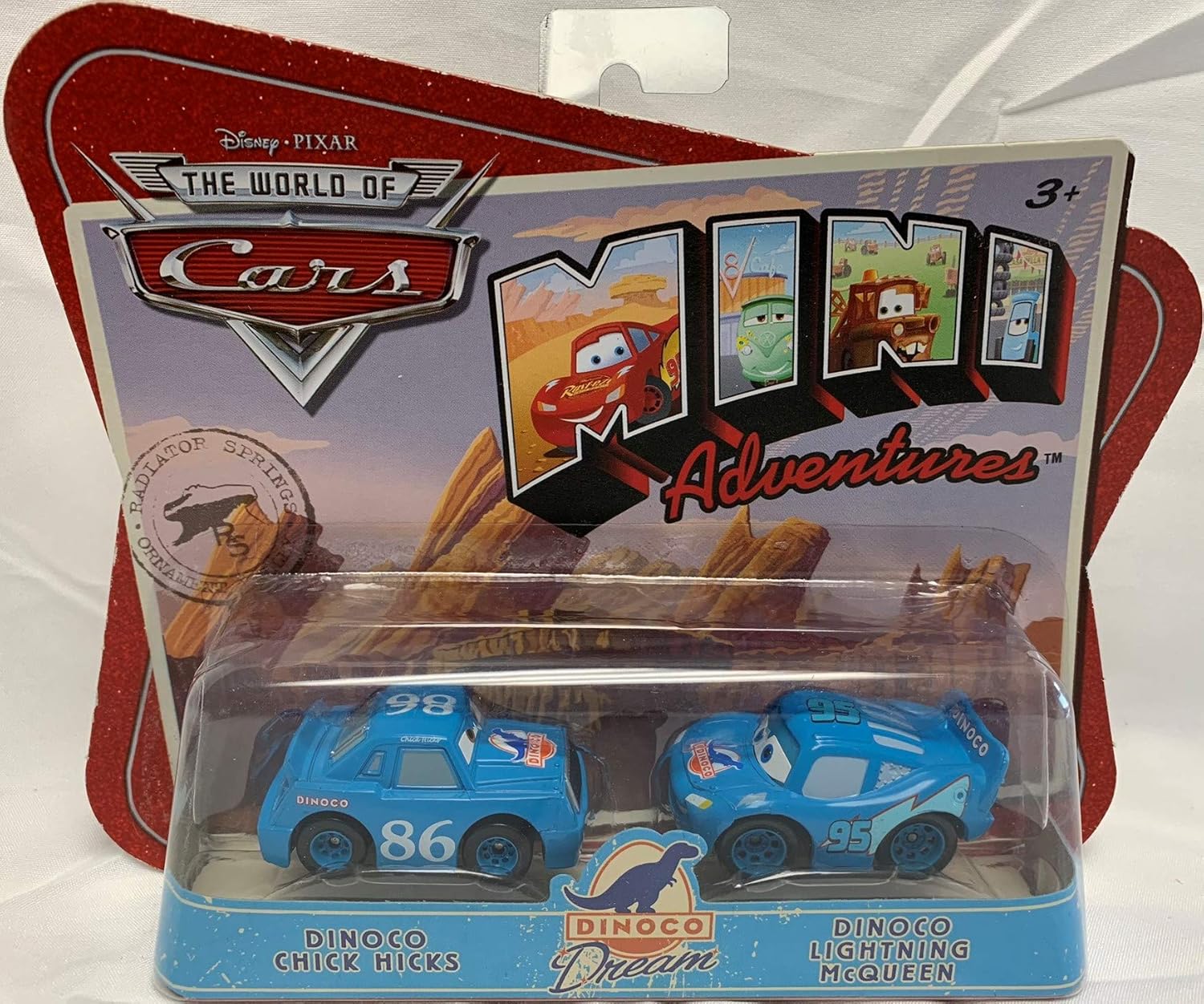 lightning mcqueen chick hicks dinoco