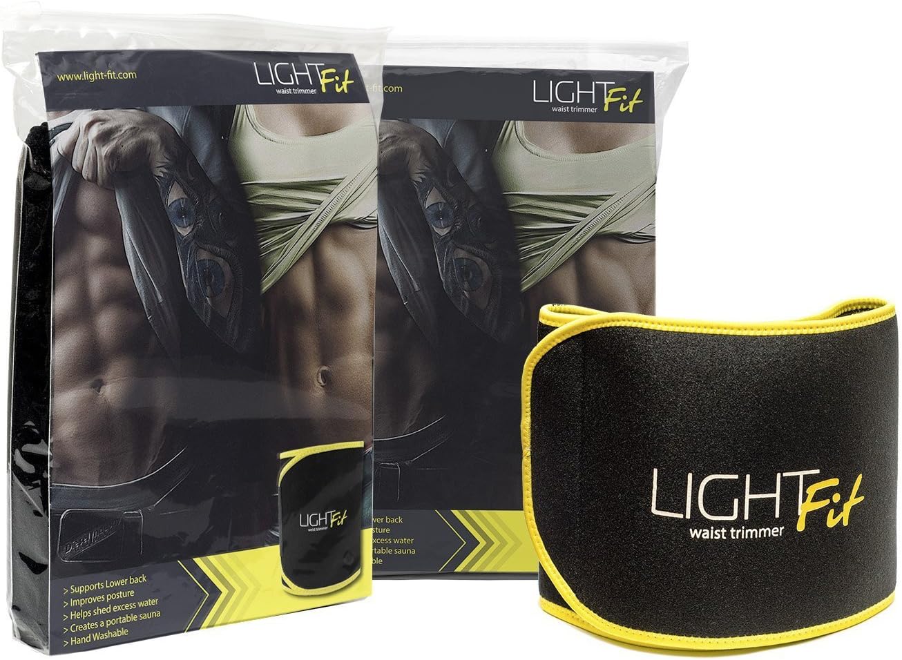 Light Fit Waist Loss Trimmer Ab Belt for Faster Weight Loss. for Men & Women