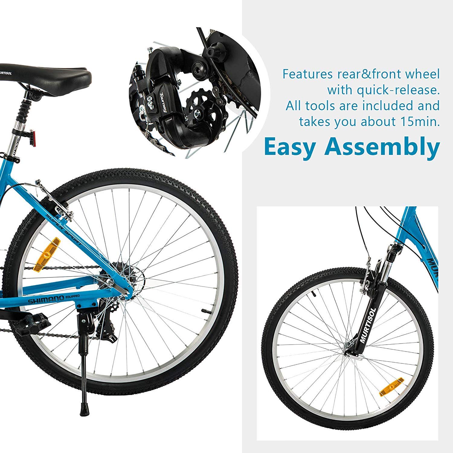 mountain bike rear wheel assembly