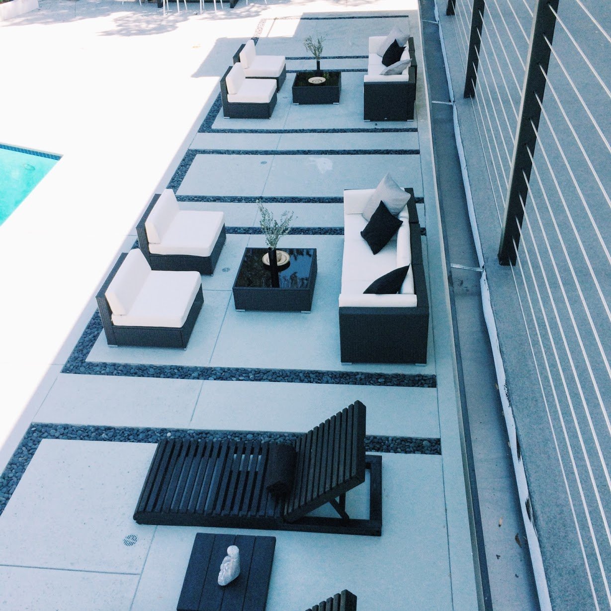 Auro Furniture Outdoor Patio Rattan Wicker Sectional Furniture Set, 7