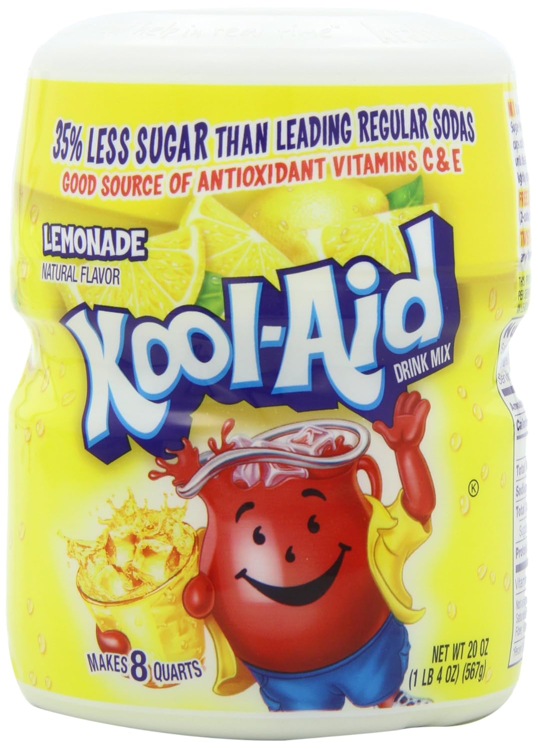 KoolAid Drink Mix, Sugar Sweetened Lemonade, 20Ounce