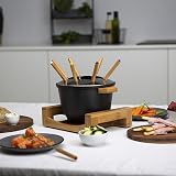 Princess Fondue Set Pure Black Bamboo 1.5 L 800 W 8 forks view 9